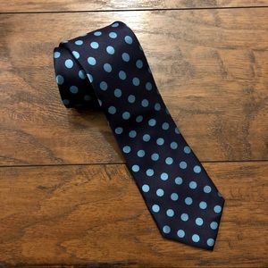 Tommy Hilfiger Blue Polka Dot Silk Tie